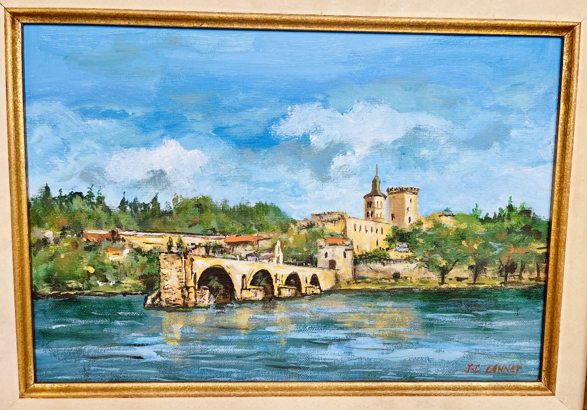 Painting—view Of Avignon—jc Cannet-photo-2